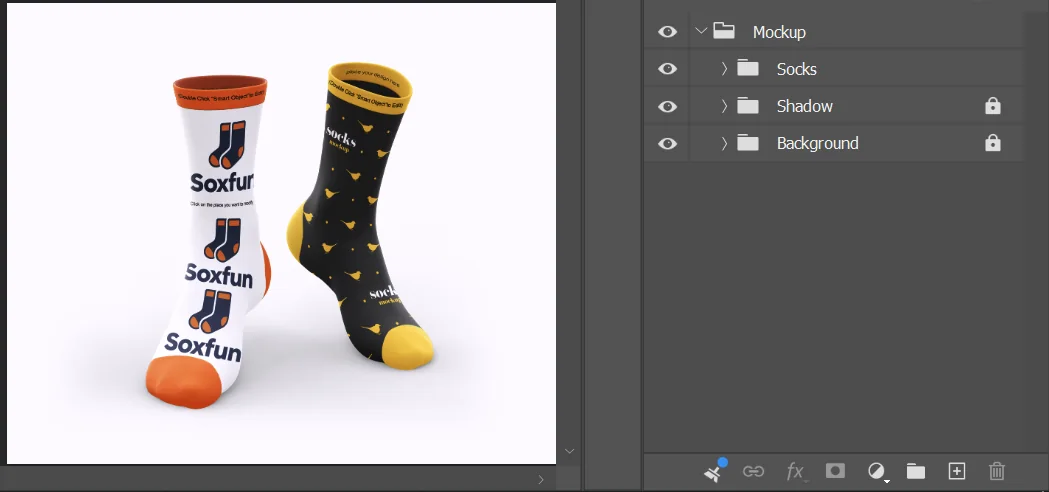 Real Sock Template preview